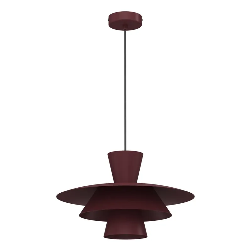 Lustr na lanku PLATO 1xE27/15W/230V burgundy Dokud Zásoby Vydrží