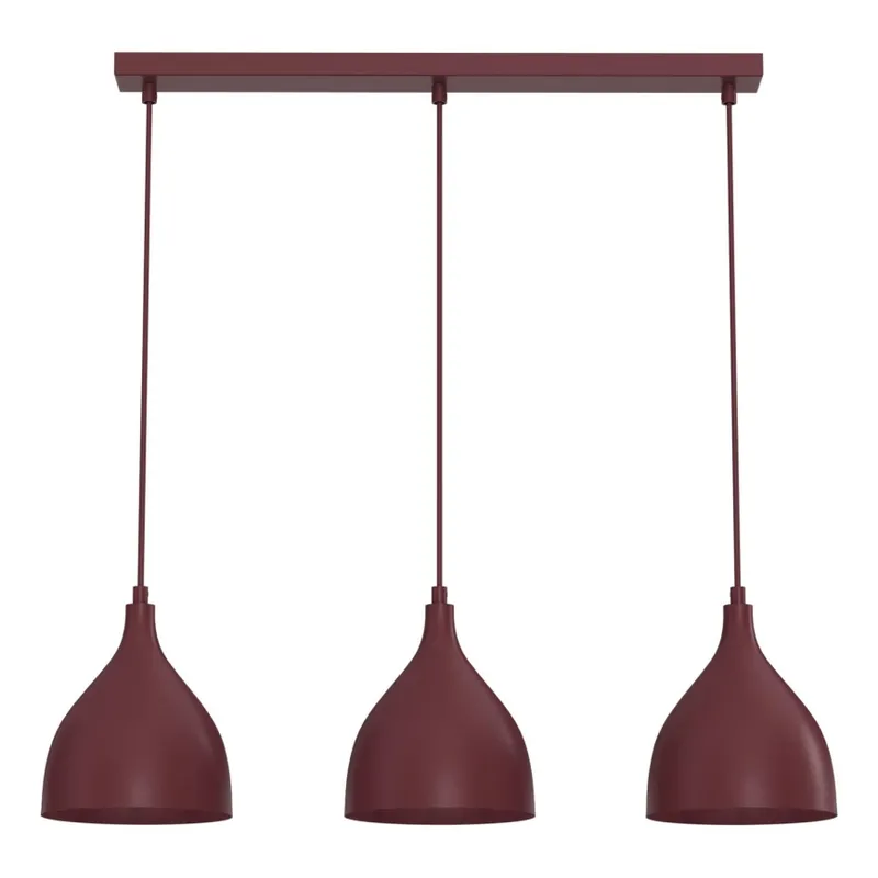 Bezpečná Platba Lustr na lanku NOAK CLASSIC 3xE27/15W/230V burgundy