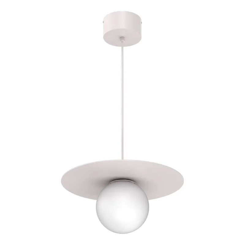 Vysoce Kvalitní Lustr na lanku FLAT 1xE27/15W/230V krémová