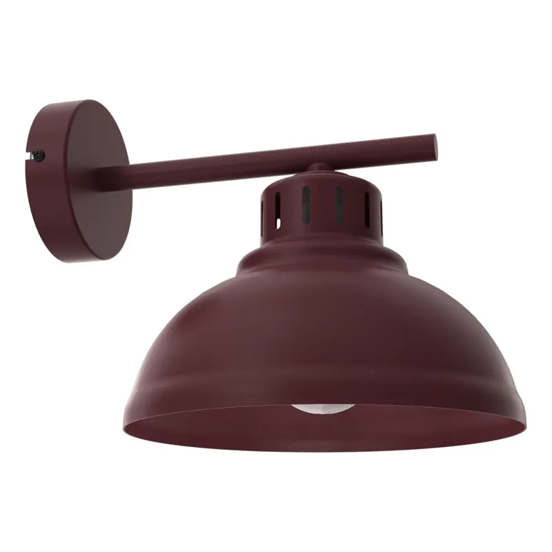 Nástěnné svítidlo SVEN 1xE27/15W/230V burgundy Aktuální