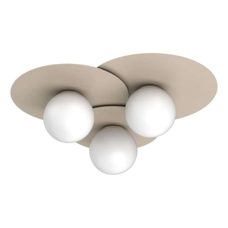 Stropní svítidlo FLAT 3xE27/15W/230V 55x60 cm béžová Akční Nabídka