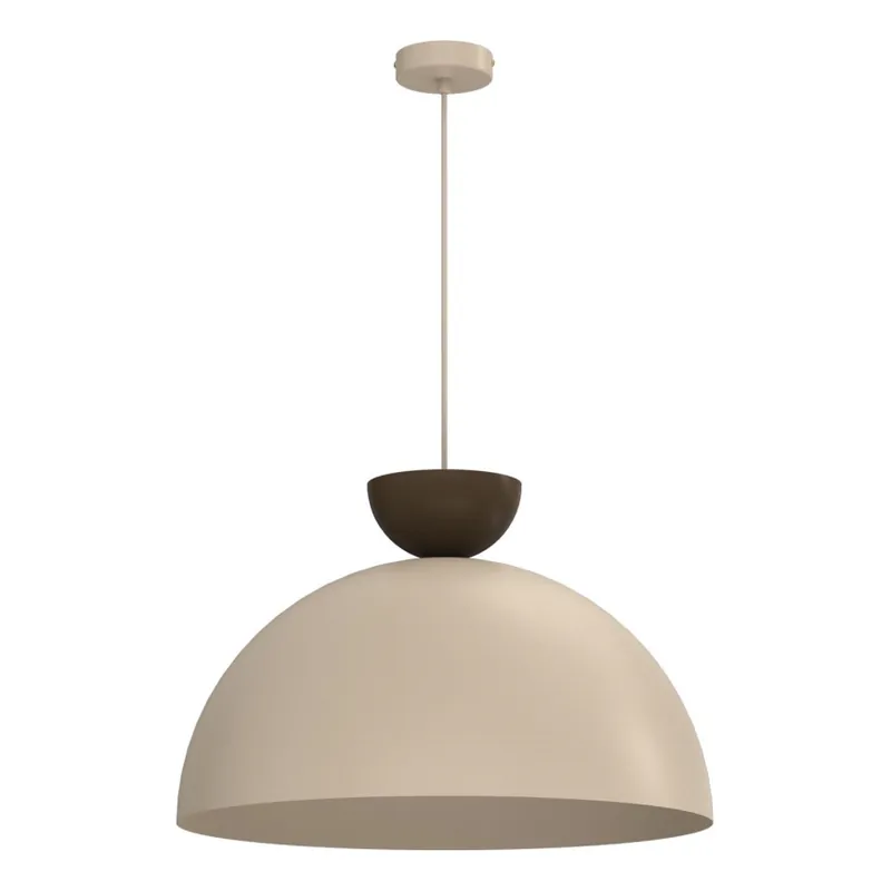 Lustr na lanku NEVIS 1xE27/15W/230V pr. 50 cm béžová Vrácení Zdarma