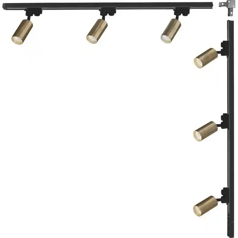 Zuma Line - Bodové svítidlo v lištovém systému 6xGU10/35W/230V černá/zlatá Vrácení Zdarma