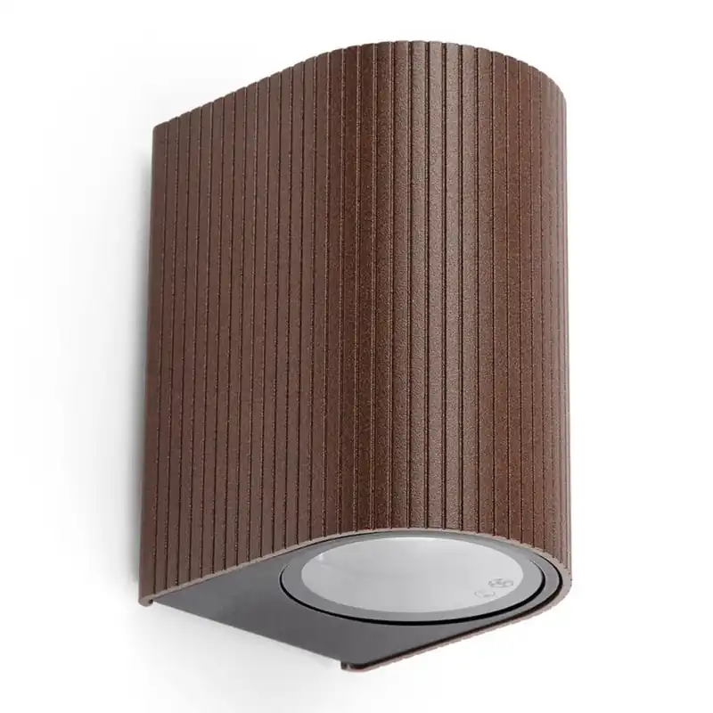 Cenově Výhodný FARO 70324 - Venkovní nástěnné svítidlo ESTELA 1xGU10/5W/230V IP65 hnědá