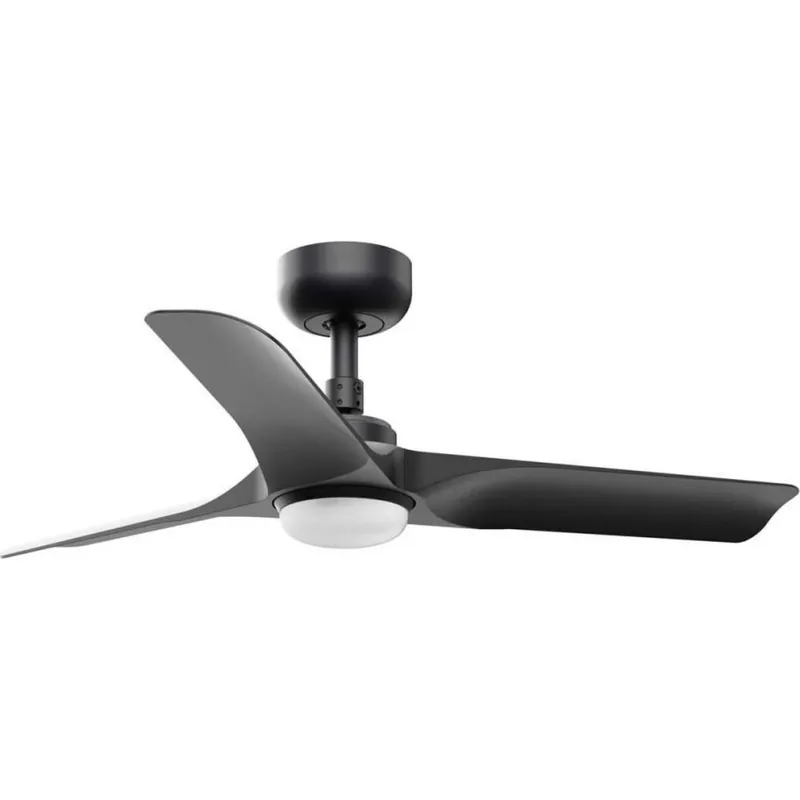 FARO 33825WT1S - LED Stmívatelný stropní ventilátor HEY S LED/10W/230V 2700/3000/4000K pr. 90 cm černá Wi-Fi Tuya + dálkové ovládání Levný