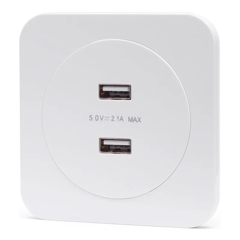 Aigostar - USB napájecí zásuvka s rámečkem 2x USB-A bílá Speciální Cena