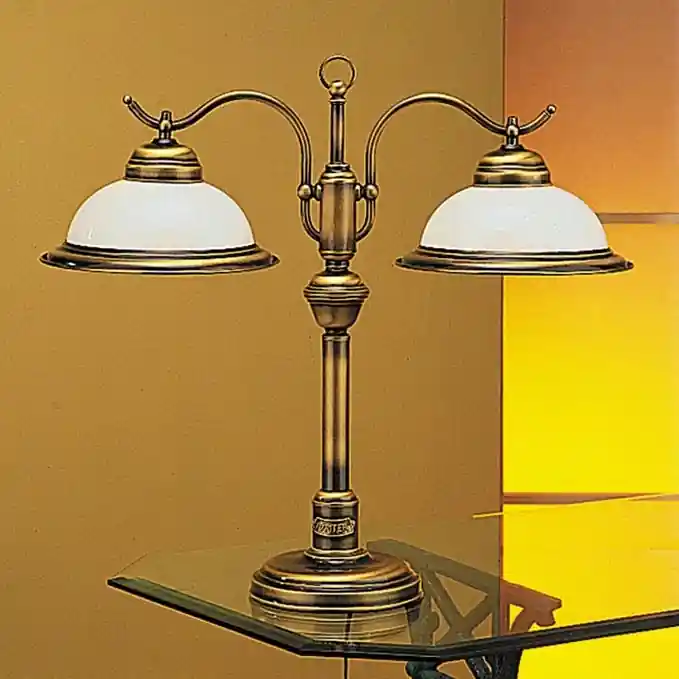 Jupiter 17 - OG2 - Lampa stolní OPÁL 2xE27/60W/230V Akční Nabídka