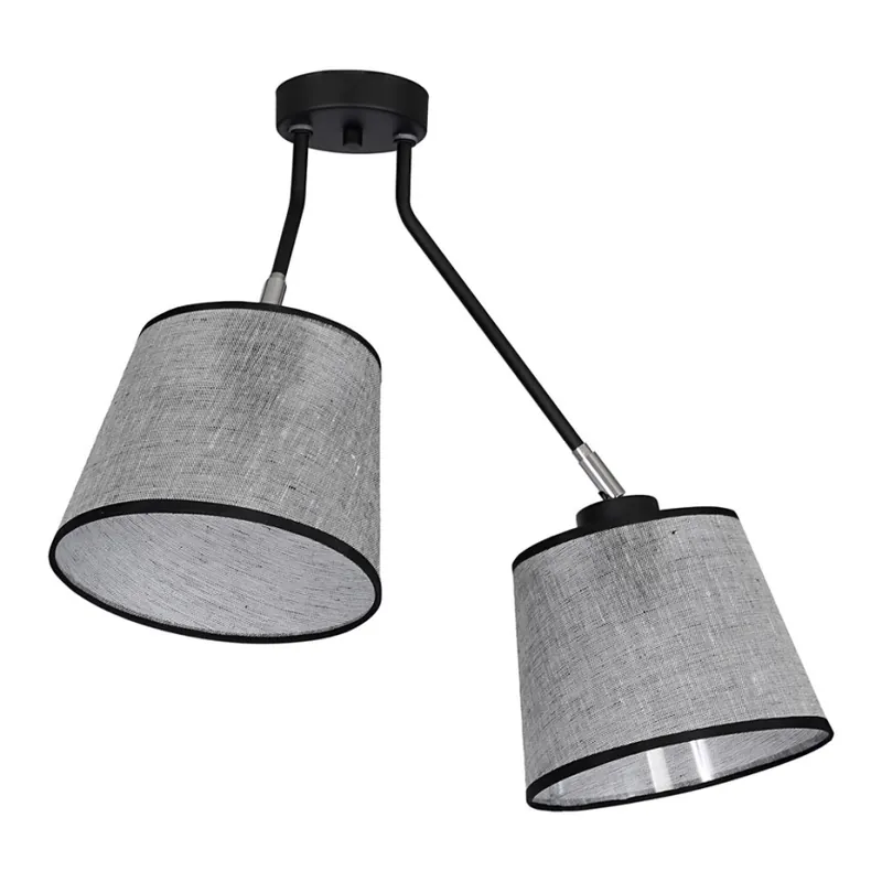Přisazený lustr ASTA 2xE27/60W/230V černá Top Prodej