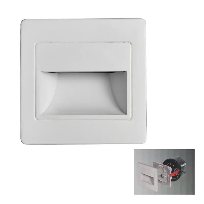 LED Schodišťové svítidlo STEP LIGHT LED/1,5W/230V bílá Nová Kolekce