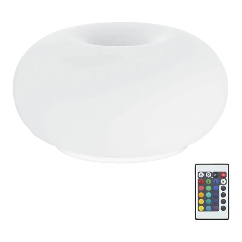 Cenová Bomba Eglo 75355 - LED RGB Stmívatelná stolní lampa OPTICA-C 2xE27/7,5W/230V pr. 28 cm + dálkové ovládání