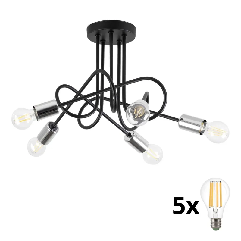 Odeslání Ihned Lustr přisazený OXFORD 5xE27/15W/230V