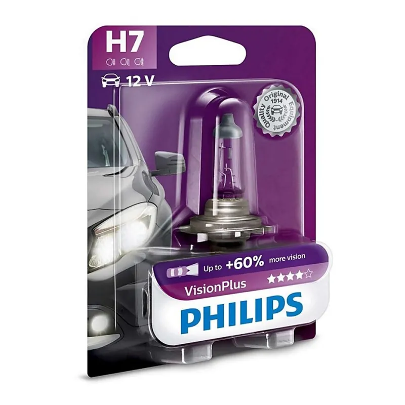 Cenový Hit Autožárovka Philips VISIONPLUS 12972VPB1 H7 PX26d/55W/12V