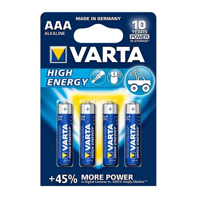 Zlevněný Varta 4903 - 4 ks Alkalická baterie HIGH ENERGY AAA 1,5V