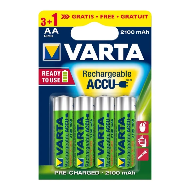 Varta 5675 - 3+1 ks Nabíjecí baterie ACCU AA Ni-MH/2100mAh/1,2V Přímo Od Výrobce