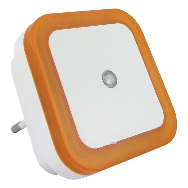 Výhodná Nabídka LED Noční světlo se senzorem soumraku LED/0,5W/230V oranžová