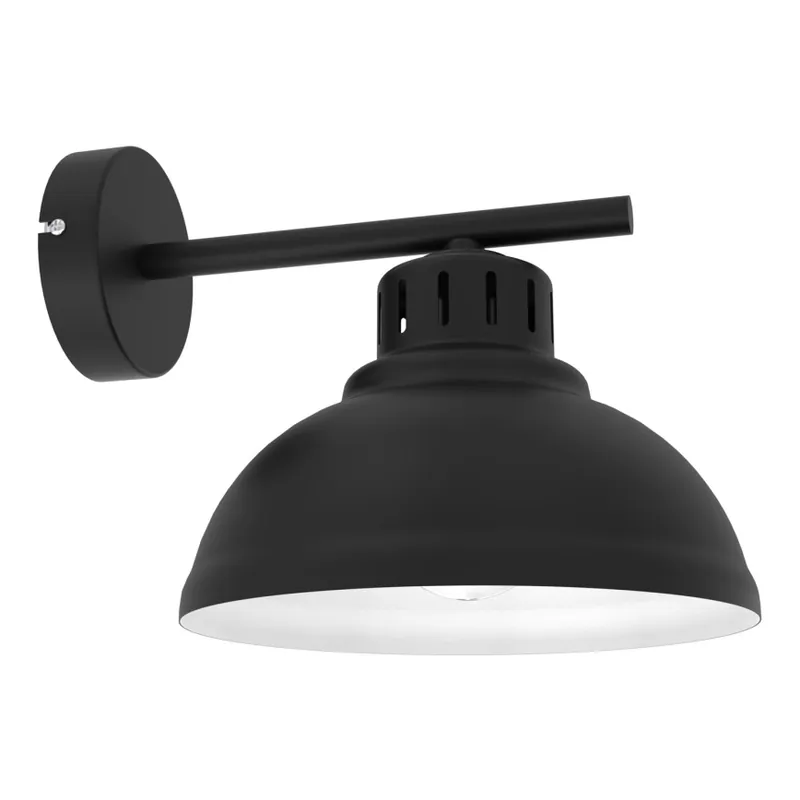 Aktuální Nástěnná lampa SVEN 1xE27/15W/230V černá