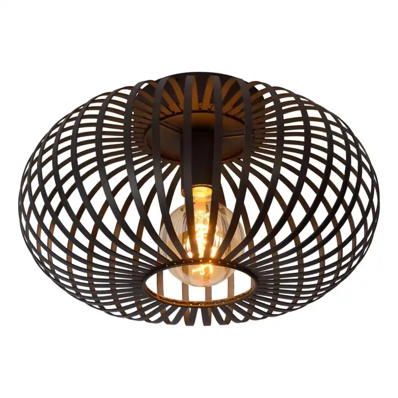 Lucide 78174/40/30 - Stropní svítidlo MANUELA 1xE27/60W/230V pr. 39,5 cm černá Cenově Výhodný