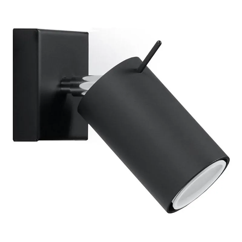 Výprodej Nástěnné bodové svítidlo RING 1xGU10/10W/230V černá