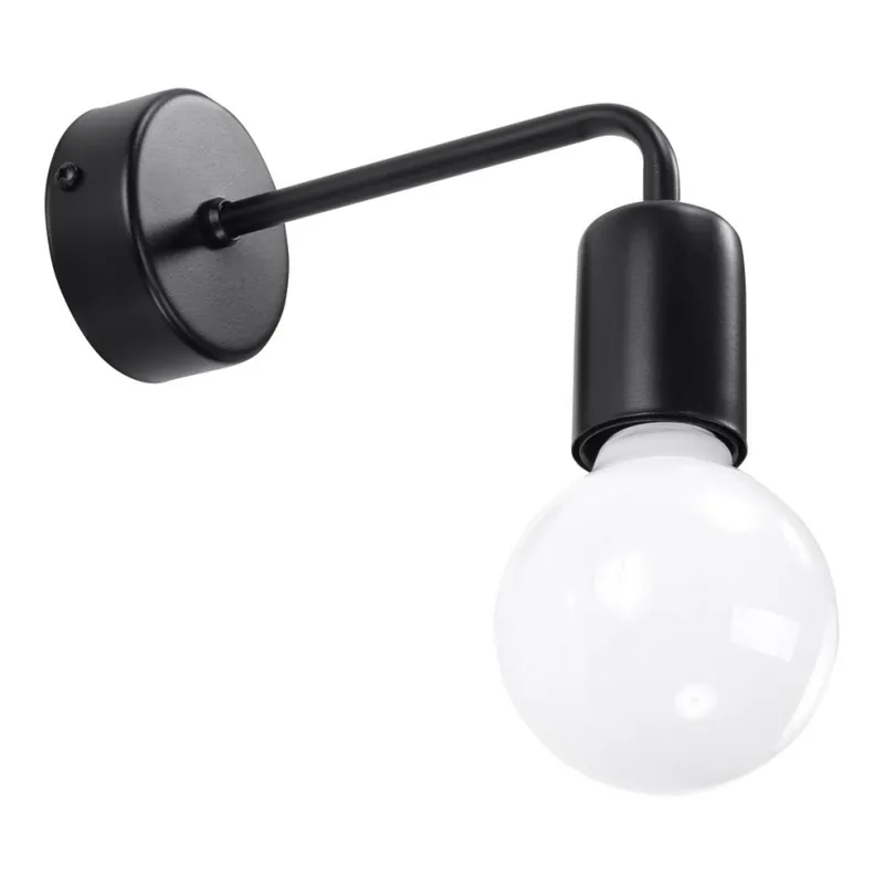 Hit Sezóny Nástěnné svítidlo DUOMO 1xE27/60W/230V černá
