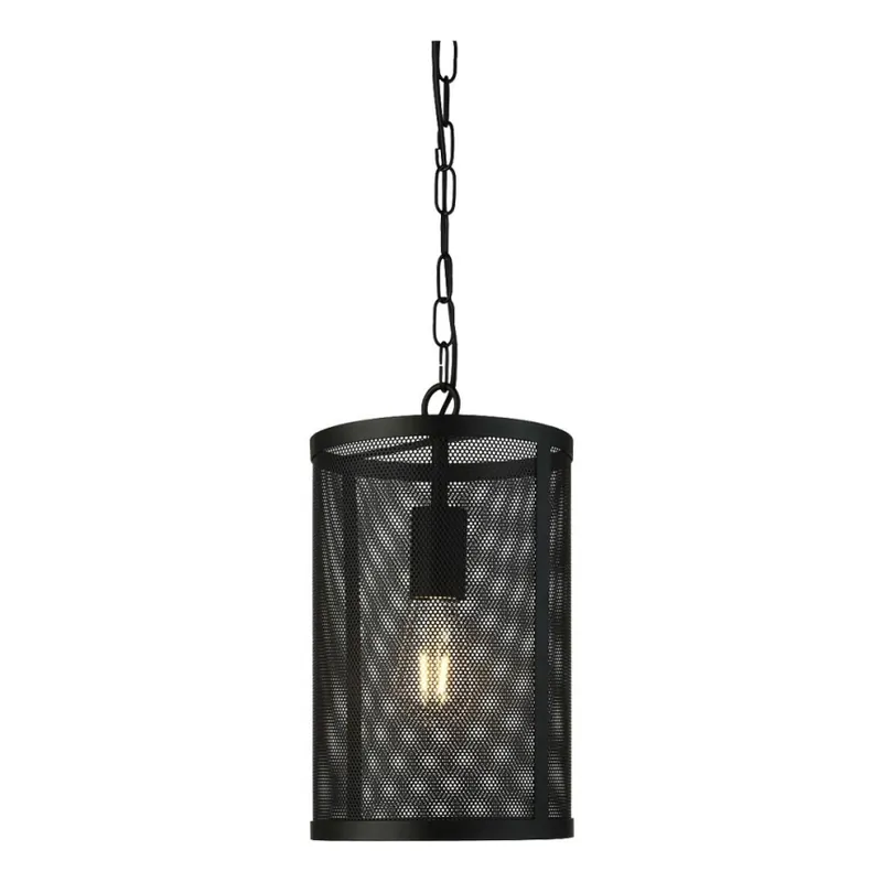 Searchlight - Lustr na řetězu FISHNET 1xE27/60W/230V černá Pouze Dnes