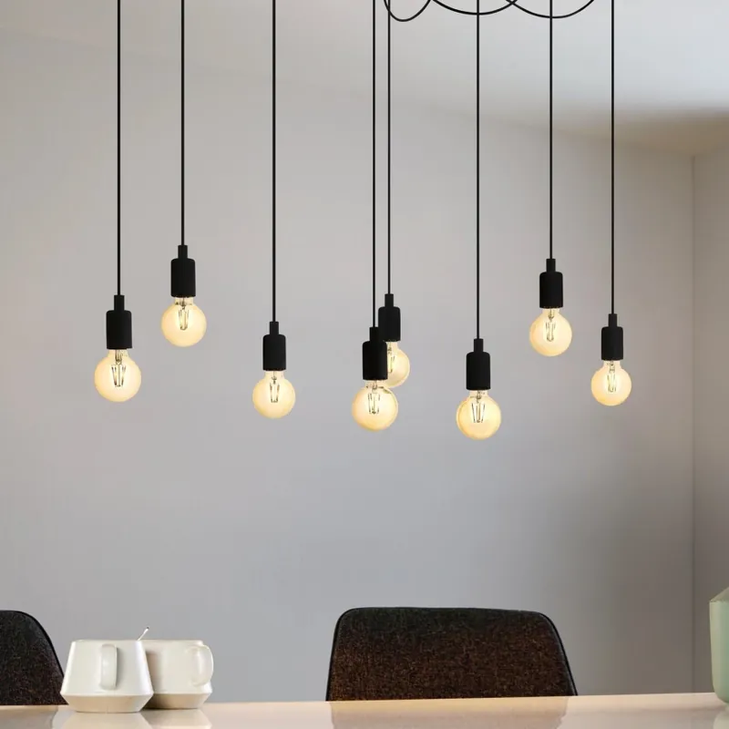 Eglo - Lustr na lanku 8xE27/40W/230V Poslední Šance
