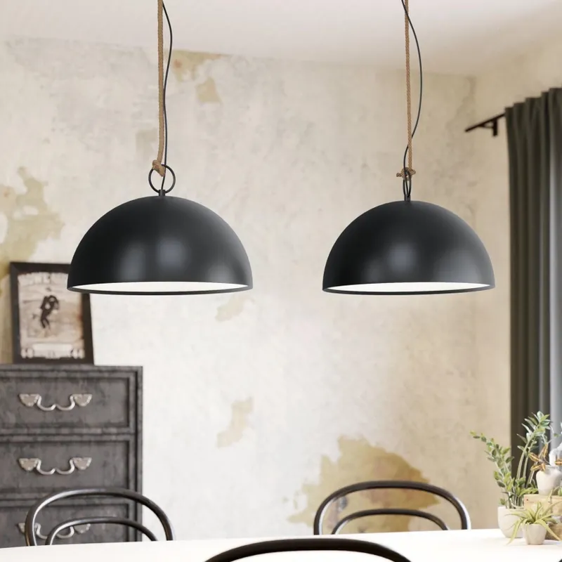 Nejlepší Cena Eglo 43397 - Lustr na lanku HODSOLL 2xE27/40W/230V