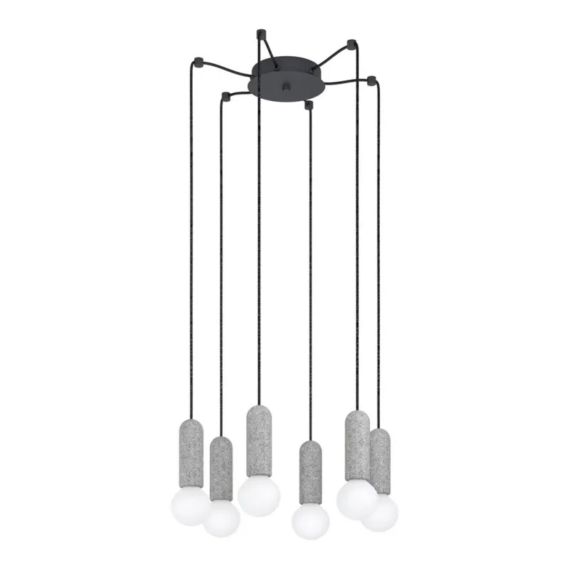 Sezónní Sleva Eglo - Lustr na lanku 6xE27/40W/230V pavouk