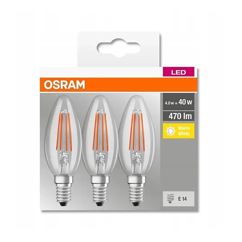 SADA 3x LED Žárovka VINTAGE B40 E14/4W/230V 2700K - Osram Nízká Cena