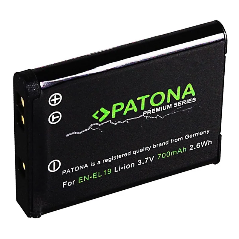 Aktuální PATONA - Baterie Nikon EN-EL19 700mAh Li-Ion Premium