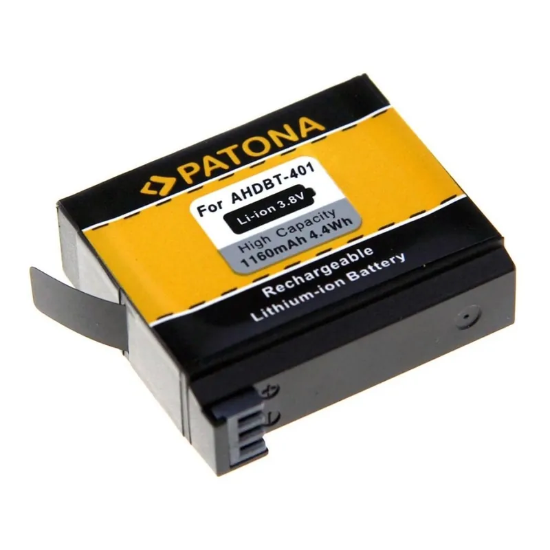 Vysoce Kvalitní PATONA - Baterie GoPro Hero 4 AHDBT-401 1160mAh Li-Ion