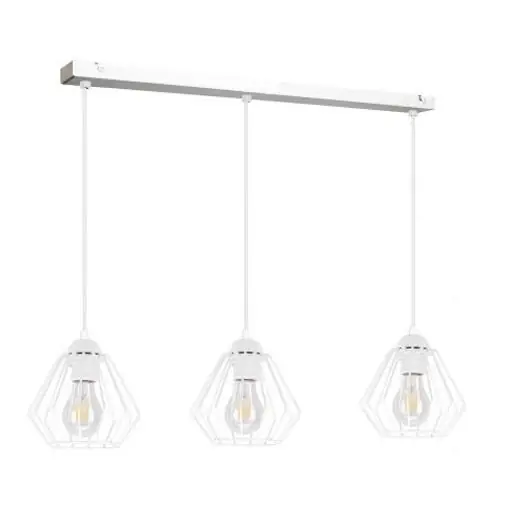 Lustr na lanku CEED 3xE27/60W/230V bílá Tovární Cena