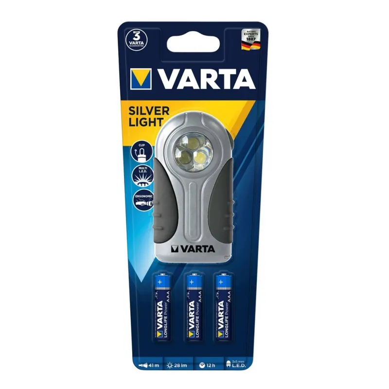 Varta 16647101421 - LED Ruční svítilna SILVER LIGHT LED/3xAAA Nakupujte Hned