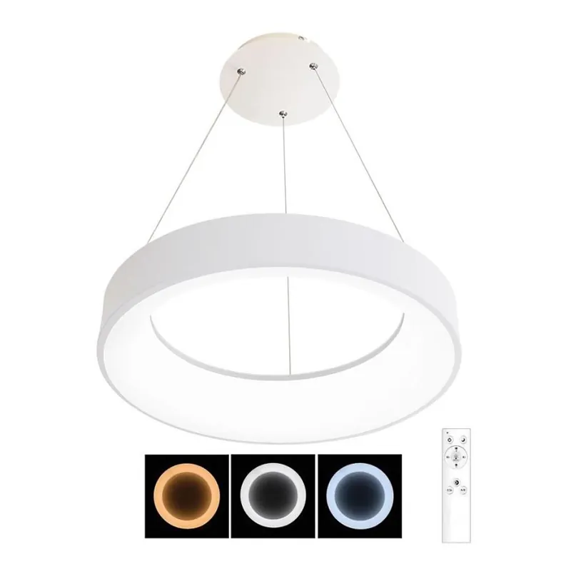 LED Stmívatelný lustr na lanku NEST LED/40W/230V 3000-6500K bílá + dálkové ovládání Nejlepší Cena