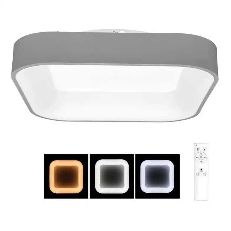 Autentický LED Stmívatelné stropní svítidlo NEST LED/40W/230V 3000-6500K šedá + dálkové ovládání