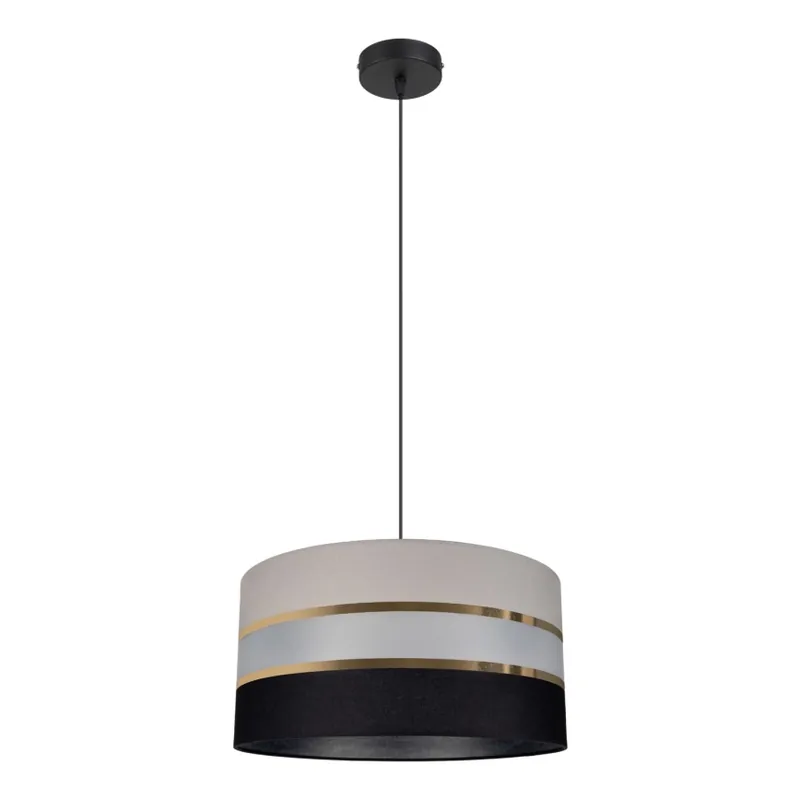 Lustr na lanku CORAL 1xE27/60W/230V černošedá Akční Cena