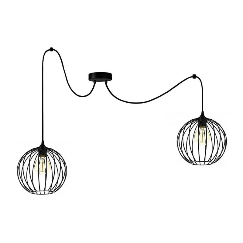Víkendová Akce Lustr na lanku MATT 2xE27/60W/230V pavouk