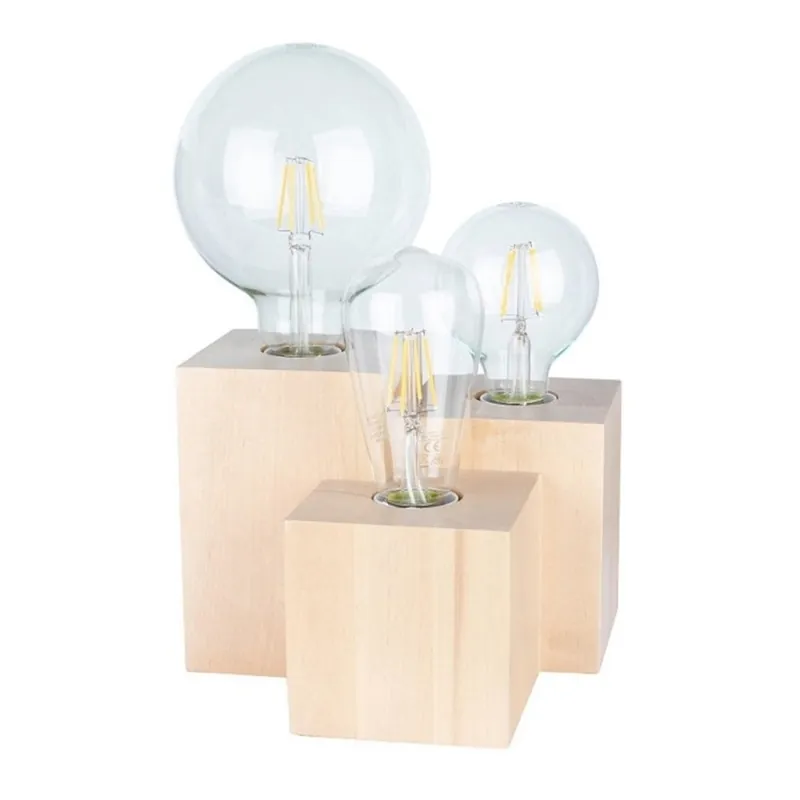 Kup Teď Stolní lampa VINCENT 3xE27/15W/230V bříza