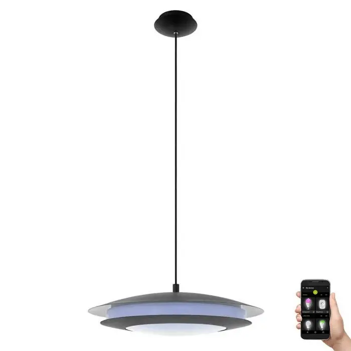 Expresní Doručení Eglo 33226 - LED RGBW Stmívatelný lustr na lanku MONEVA-C LED/27W/230V