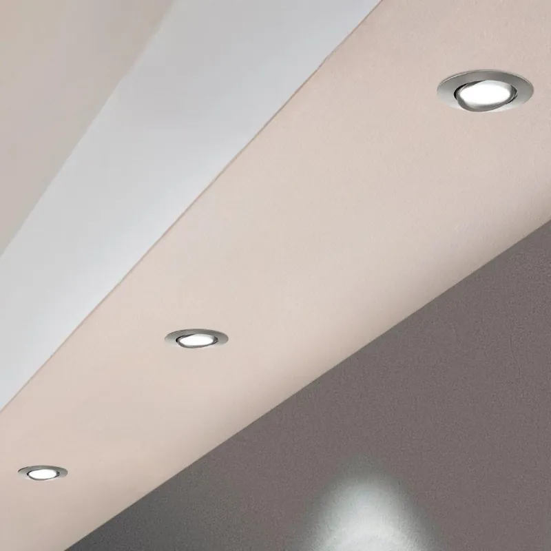 Eglo 78761 - SADA 3x LED Stmívatelné podhledové svítidlo PINEDA LED/6W/230V 3000K lesklý chrom Speciální Cena