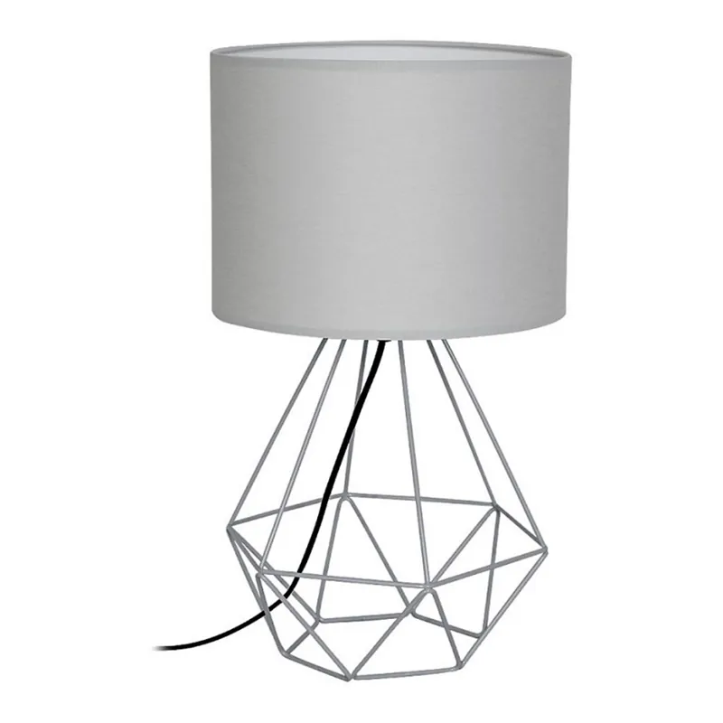Stolní lampa BASKET 1xE27/60W/230V šedá Přímo Od Výrobce
