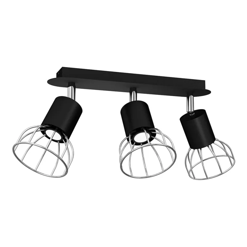 Bodové svítidlo DANTE 3xGU10/25W/230V černá/lesklý chrom Tovární Cena