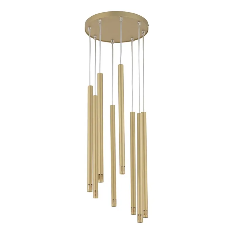 Lustr na lanku STALACTITE LASER 8xG9/3W/230V zlatá Přímo Od Výrobce