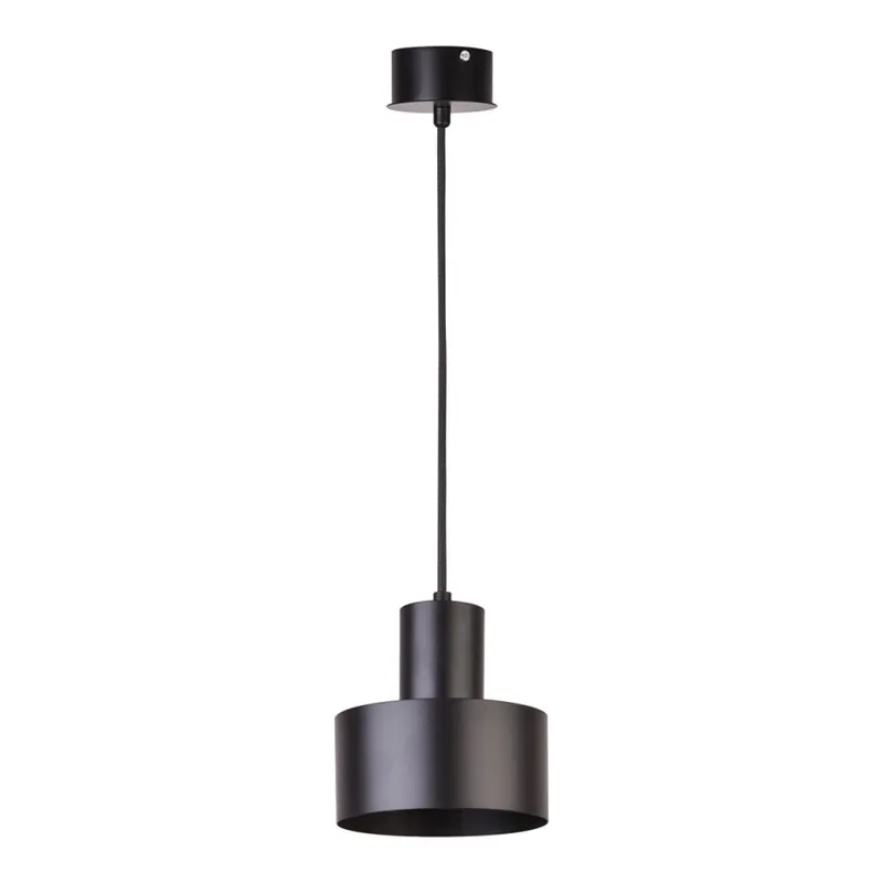 Bezpečná Platba Lustr na lanku RIF 1xE27/60W/230V pr. 15 cm černá