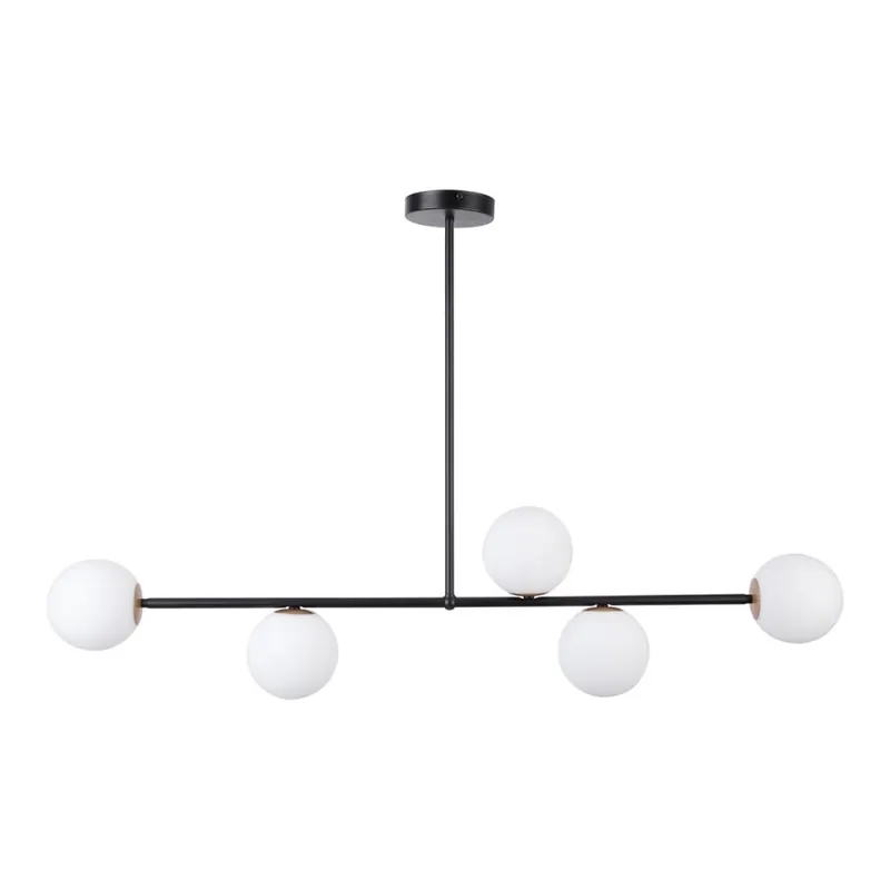 Poslední Šance Lustr na tyči GAMA 5xG9/12W/230V černá
