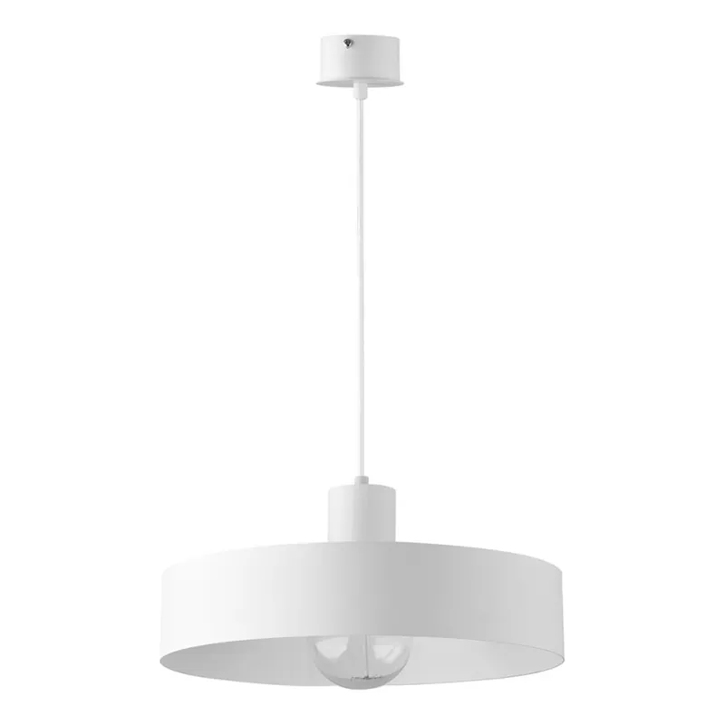 Časově Omezené Lustr na lanku RIF 1xE27/60W/230V pr. 35 cm bílá