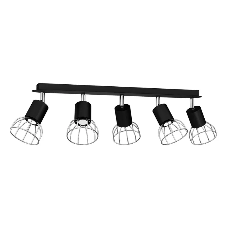 Tovární Cena Bodové svítidlo DANTE 5xGU10/25W/230V černá/lesklý chrom