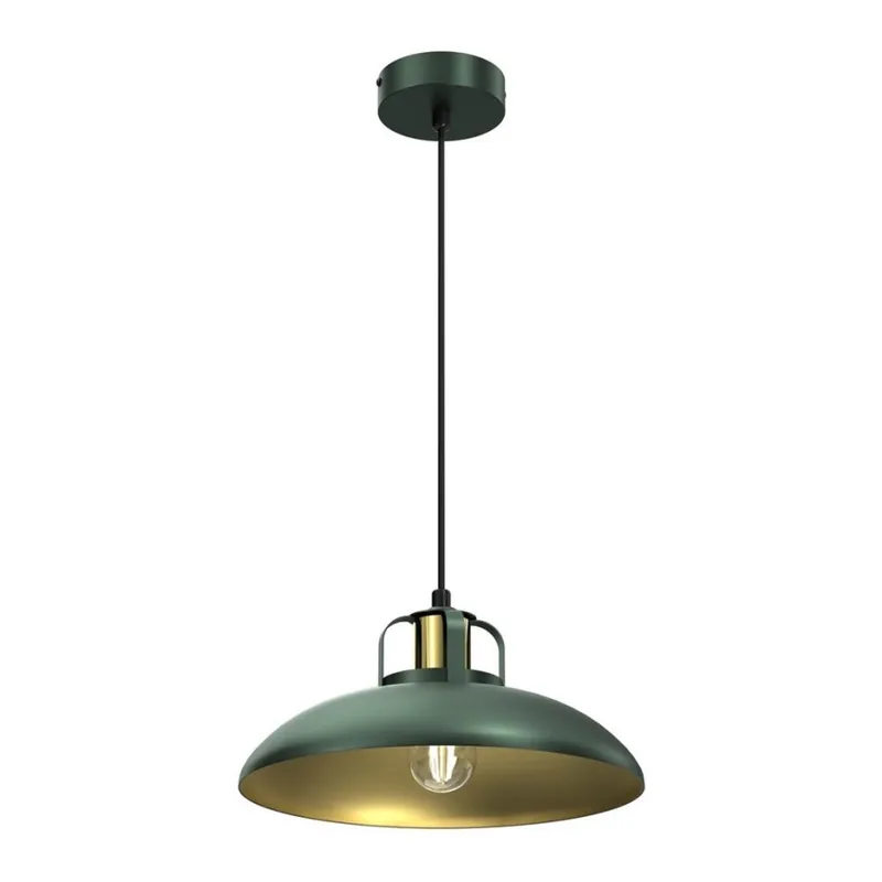 Ověřený Lustr na lanku FELIX 1xE27/60W/230V zelená