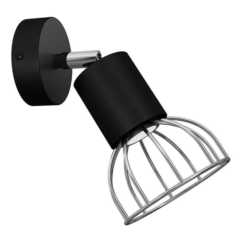 Rychlé Dodání Nástěnné bodové svítidlo DANTE 1xGU10/25W/230V černá/lesklý chrom