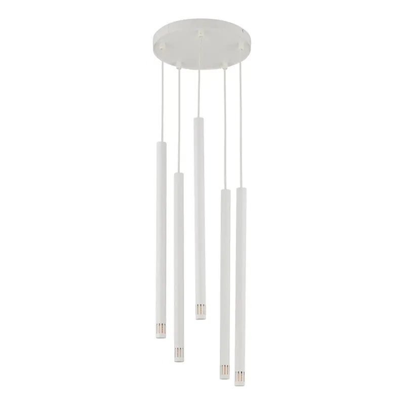 Lustr na lanku STALACTITE LASER 5xG9/3W/230V bílá Sezónní Sleva