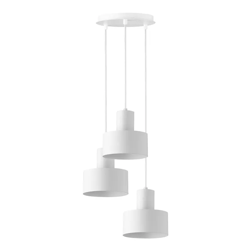 Vysoce Kvalitní Lustr na lanku RIF 3xE27/60W/230V bílá